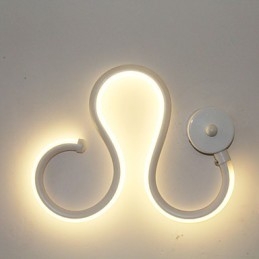 Applique LED moderna minimalista in alluminio e gel di silice 27x21 cm