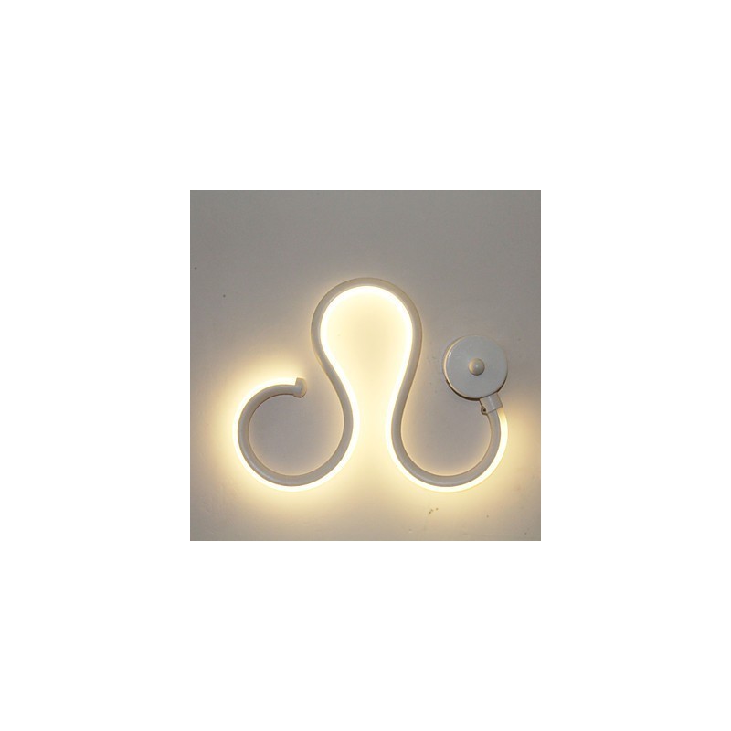 Applique LED moderna minimalista in alluminio e gel di silice 27x21 cm