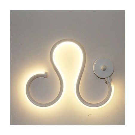 Applique LED moderna minimalista in alluminio e gel di silice 27x21 cm