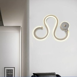 Applique LED moderna minimalista in alluminio e gel di silice 27x21 cm