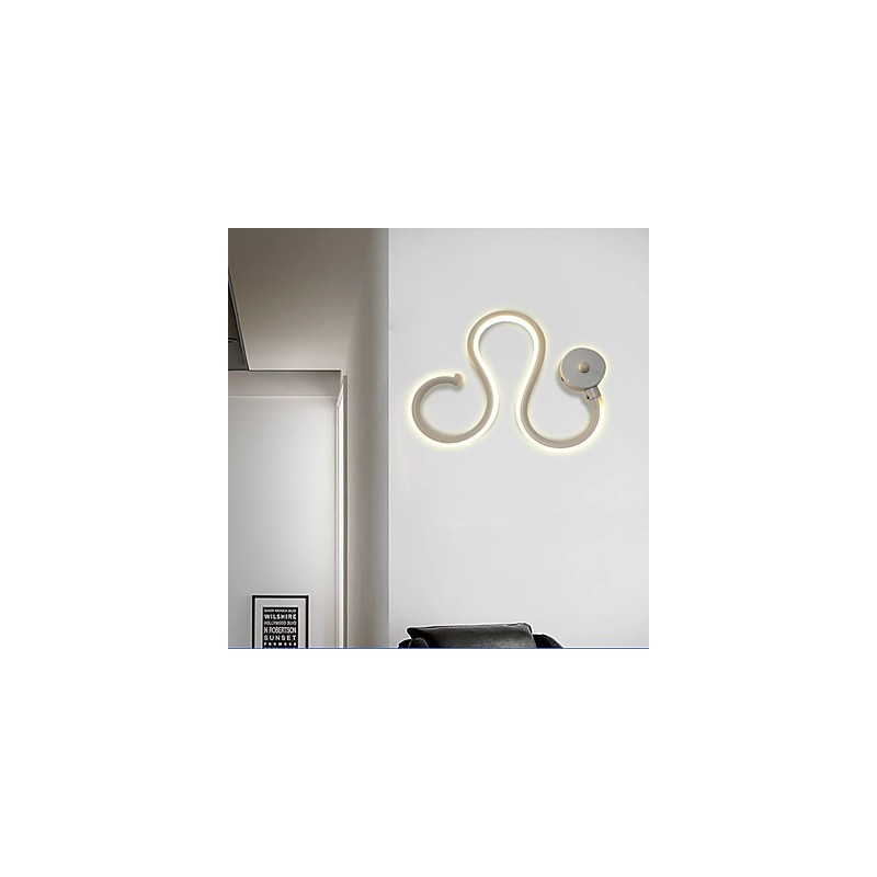 Applique LED moderna minimalista in alluminio e gel di silice 27x21 cm