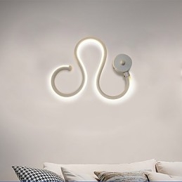 Applique LED moderna minimalista in alluminio e gel di silice 27x21 cm