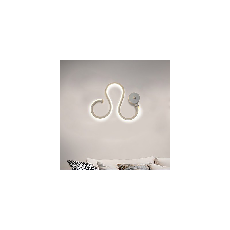 Applique LED moderna minimalista in alluminio e gel di silice 27x21 cm