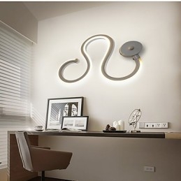 Applique LED moderna minimalista in alluminio e gel di silice 27x21 cm