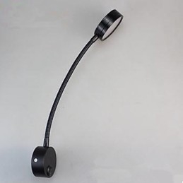 Applique da parete LED con tubo flessibile, argento, 30 cm