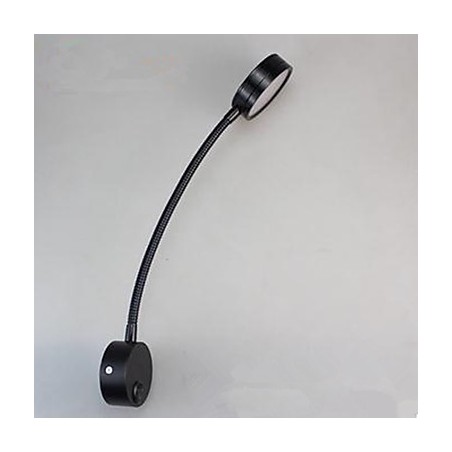 Applique da parete LED con tubo flessibile, argento, 30 cm