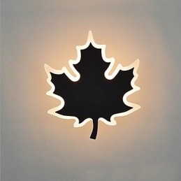 Applique da parete moderna e contemporanea con LED integrato 8 W, luce ambientale, finitura galvanizzata
