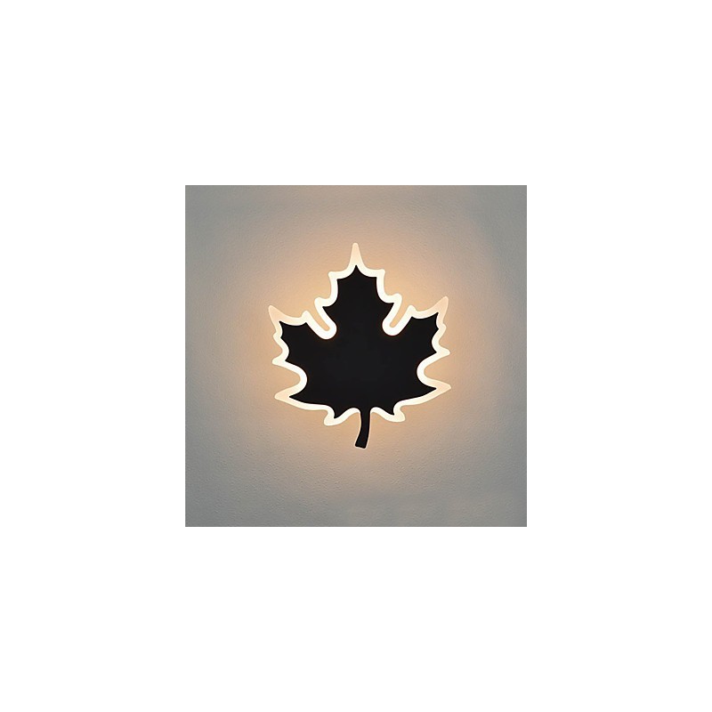 Applique da parete moderna e contemporanea con LED integrato 8 W, luce ambientale, finitura galvanizzata