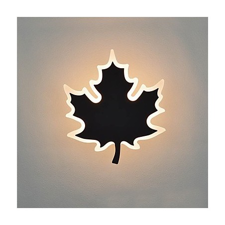 Applique da parete moderna e contemporanea con LED integrato 8 W, luce ambientale, finitura galvanizzata