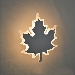 Applique da parete moderna e contemporanea con LED integrato 8 W, luce ambientale, finitura galvanizzata