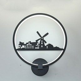Applique da parete LED moderna contemporanea finitura pittura luce ambientale 19 W 30 cm