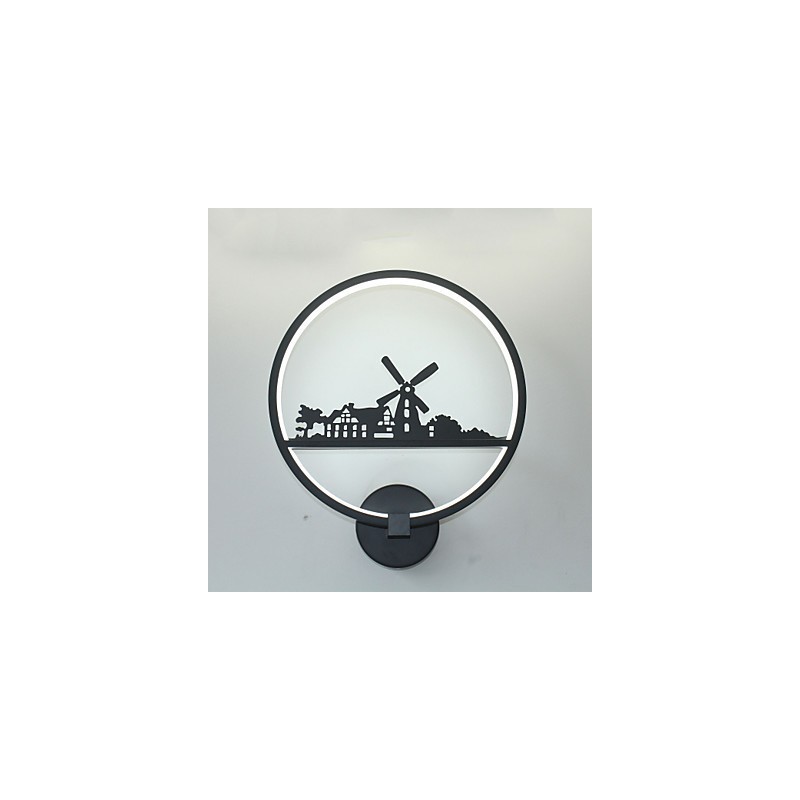 Applique da parete LED moderna contemporanea finitura pittura luce ambientale 19 W 30 cm