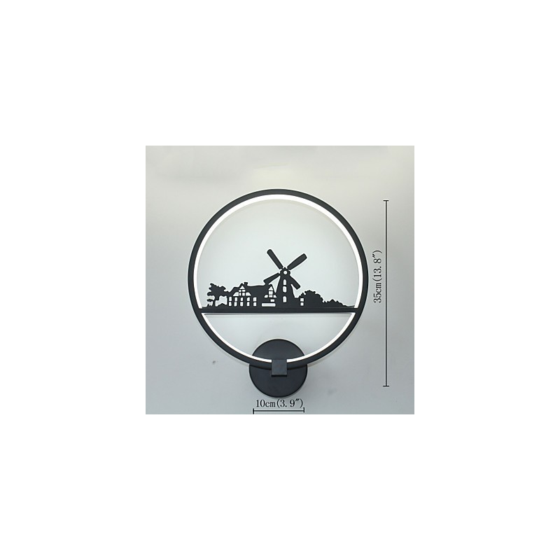 Applique da parete LED moderna contemporanea finitura pittura luce ambientale 19 W 30 cm