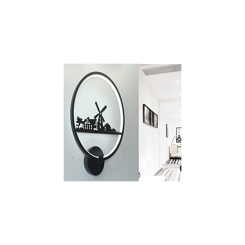 Applique da parete LED moderna contemporanea finitura pittura luce ambientale 19 W 30 cm