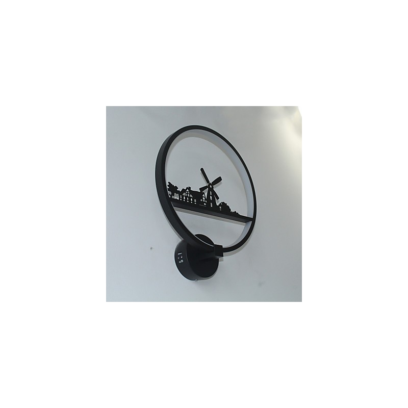 Applique da parete LED moderna contemporanea finitura pittura luce ambientale 19 W 30 cm