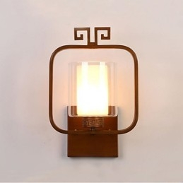 Applique da parete moderna contemporanea con luce ambientale, finitura galvanizzata, E27/E26, 33×20×15 cm