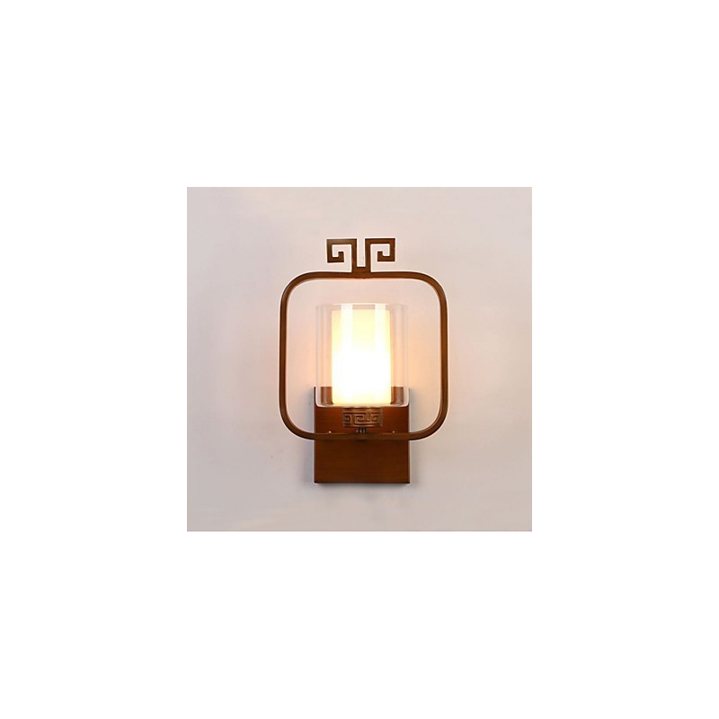 Applique da parete moderna contemporanea con luce ambientale, finitura galvanizzata, E27/E26, 33×20×15 cm