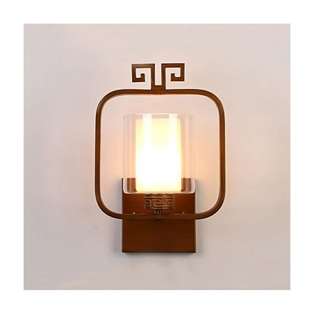 Applique da parete moderna contemporanea con luce ambientale, finitura galvanizzata, E27/E26, 33×20×15 cm