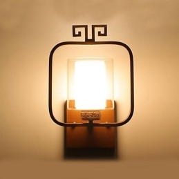 Applique da parete moderna contemporanea con luce ambientale, finitura galvanizzata, E27/E26, 33×20×15 cm