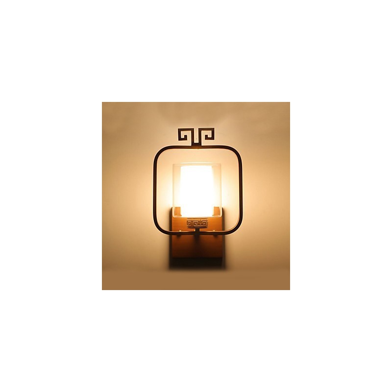 Applique da parete moderna contemporanea con luce ambientale, finitura galvanizzata, E27/E26, 33×20×15 cm