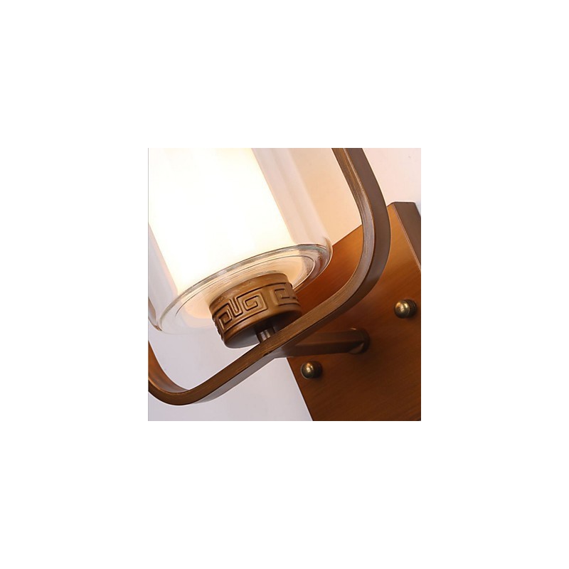 Applique da parete moderna contemporanea con luce ambientale, finitura galvanizzata, E27/E26, 33×20×15 cm