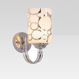 Applique da parete moderna in metallo e vetro con montaggio a filo e a soffitto