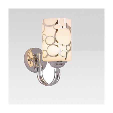 Applique da parete moderna in metallo e vetro con montaggio a filo e a soffitto