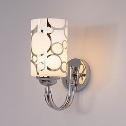 Applique da parete moderna in metallo e vetro con montaggio a filo e a soffitto
