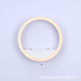 Applique da parete moderna contemporanea con luce ambientale, LED integrato 12 W, finitura galvanostegiata