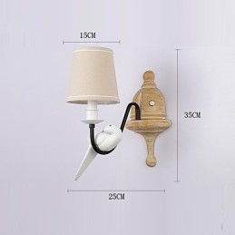 Applique da parete rustica vintage con pittura caratteristica