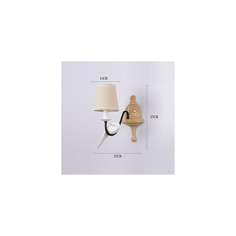 Applique da parete rustica vintage con pittura caratteristica