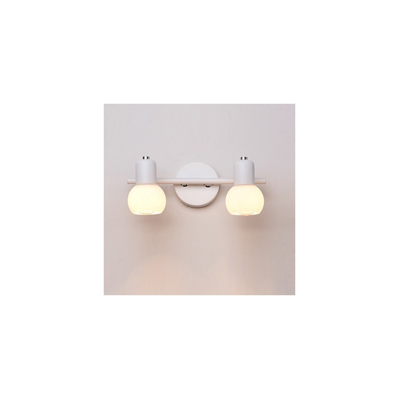 Applique da parete moderna in vetro, luce ambientale, E12/E14, 40 W