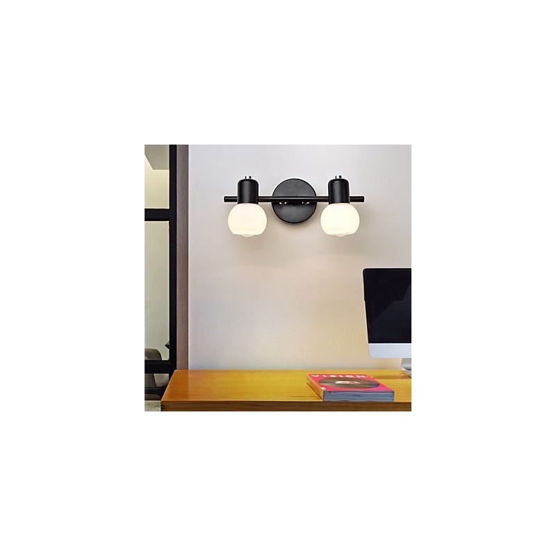 Applique da parete moderna in vetro, luce ambientale, E12/E14, 40 W