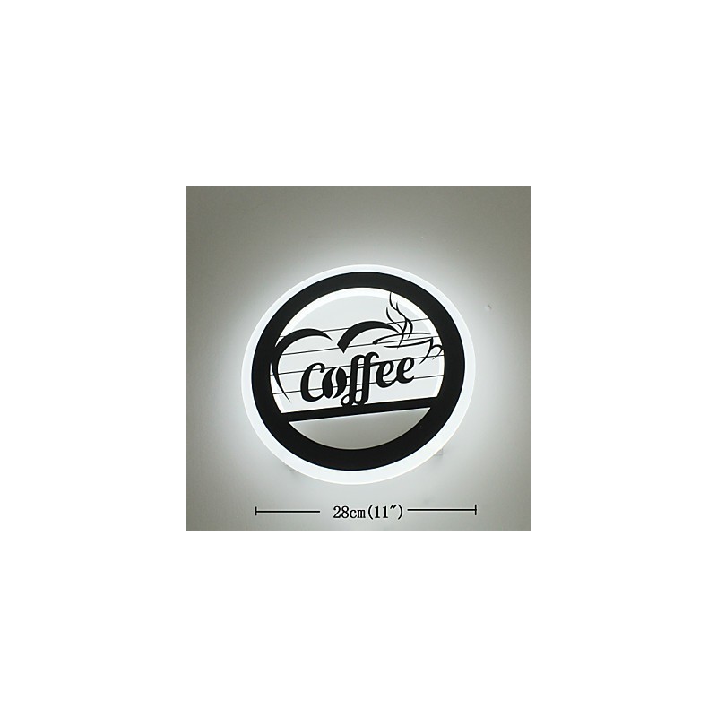 Applique da parete LED integrato 29 W 28 cm metallo