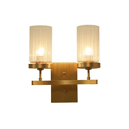 Applique da parete in ottone stile country tradizionale/classico, luce verso l'alto, mini