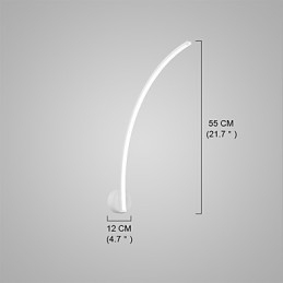 Applique da parete LED integrato 15 W stile classico moderno, pittura, 55 cm
