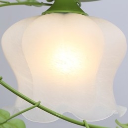 Plafoniera a filo con faretti da incasso, cristallo, 3 lampadine E26/E27