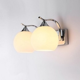 Applique da parete moderna/contemporanea in vetro, 2 luci E27