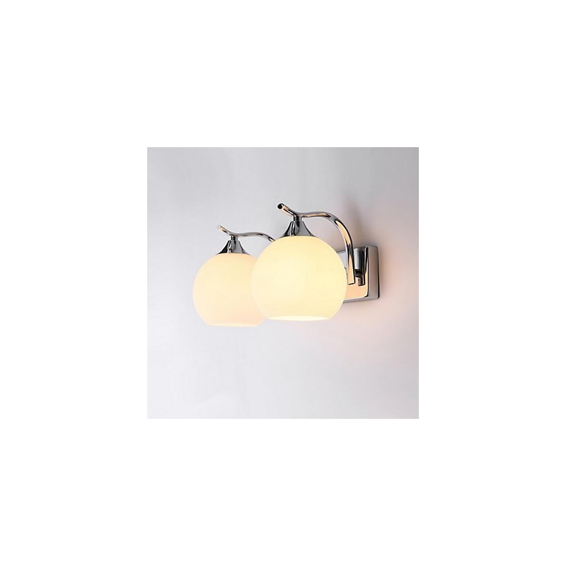 Applique da parete moderna/contemporanea in vetro, 2 luci E27