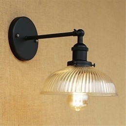 Applique da parete country retrò con luce ambientale, stile mini, protezione occhi