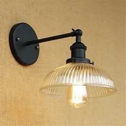 Applique da parete country retrò con luce ambientale, stile mini, protezione occhi