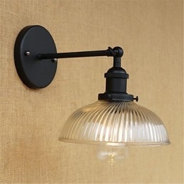 Applique da parete country retrò con luce ambientale, stile mini, protezione occhi