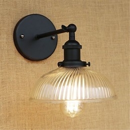 Applique da parete country retrò con luce ambientale, stile mini, protezione occhi
