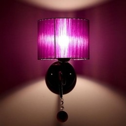 Applique da parete moderna contemporanea elettroplaccata luce verso l'alto E27 60 W