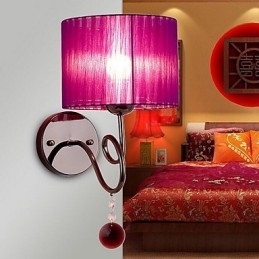 Applique da parete moderna contemporanea elettroplaccata luce verso l'alto E27 60 W