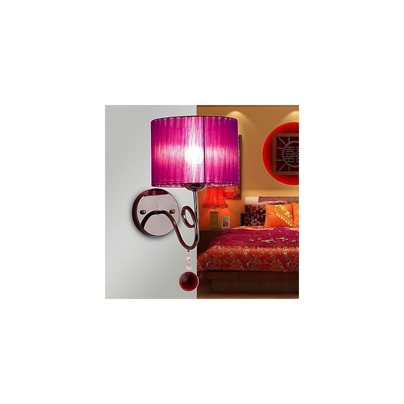 Applique da parete moderna contemporanea elettroplaccata luce verso l'alto E27 60 W