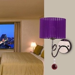 Applique da parete moderna contemporanea elettroplaccata luce verso l'alto E27 60 W