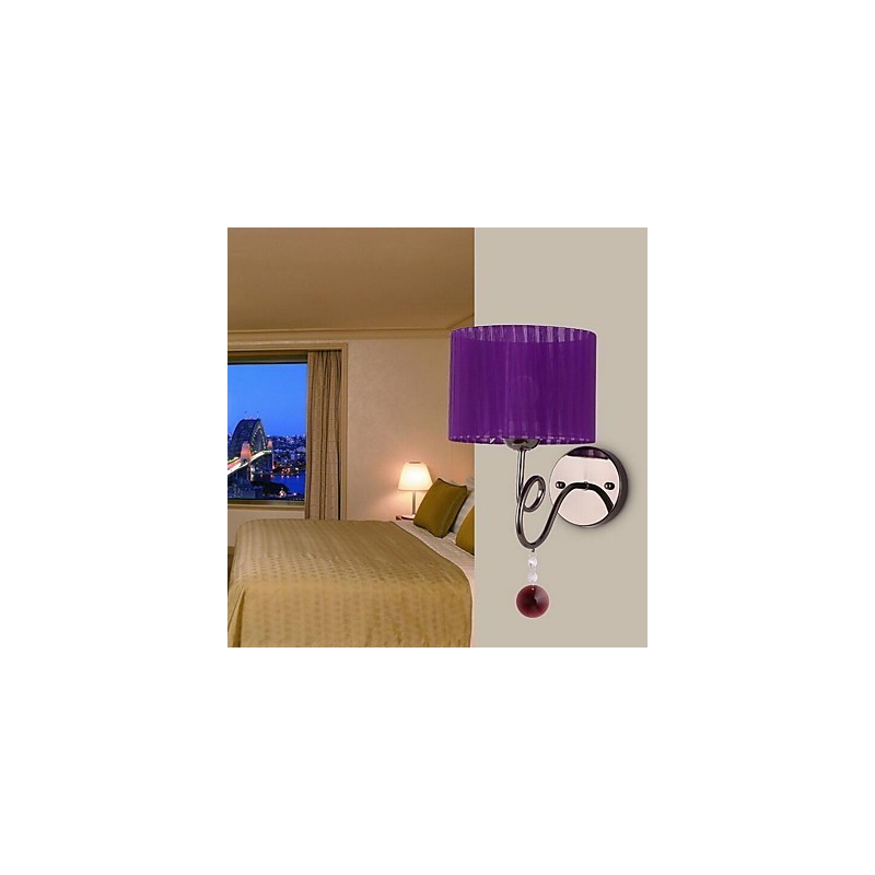 Applique da parete moderna contemporanea elettroplaccata luce verso l'alto E27 60 W
