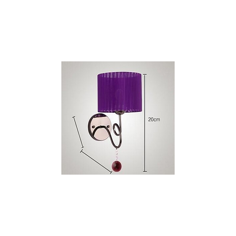 Applique da parete moderna contemporanea elettroplaccata luce verso l'alto E27 60 W
