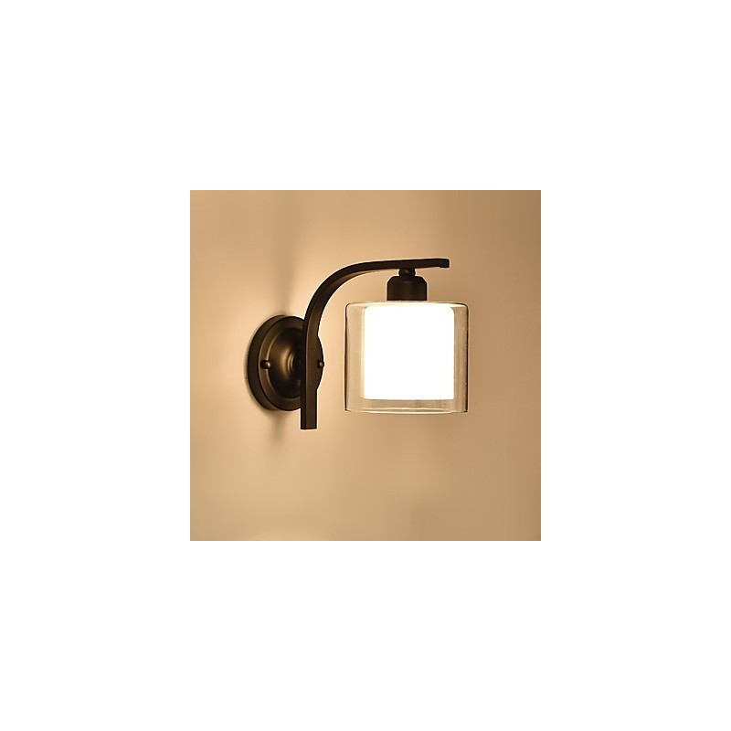 Applique da parete moderna contemporanea stile country mini con luce ambientale ed effetto protezione occhi